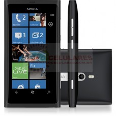 SMARTPHONE NOKIA LUMIA 800 DESBLOQUEADO PRETO USADO